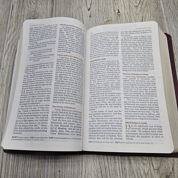 Jesus Calling Devotional Bible NKJV Thomas Nelson Brown‎ Leather Hardcover Gift - Picture 9 of 12